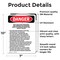 Signmission Qualified Personnel Operate This Machine Danger Sign, Vinyl Decal, 7in W x 10in L, 2PK OS-2PACK-DS-D-710-L-1869 - alternate 6